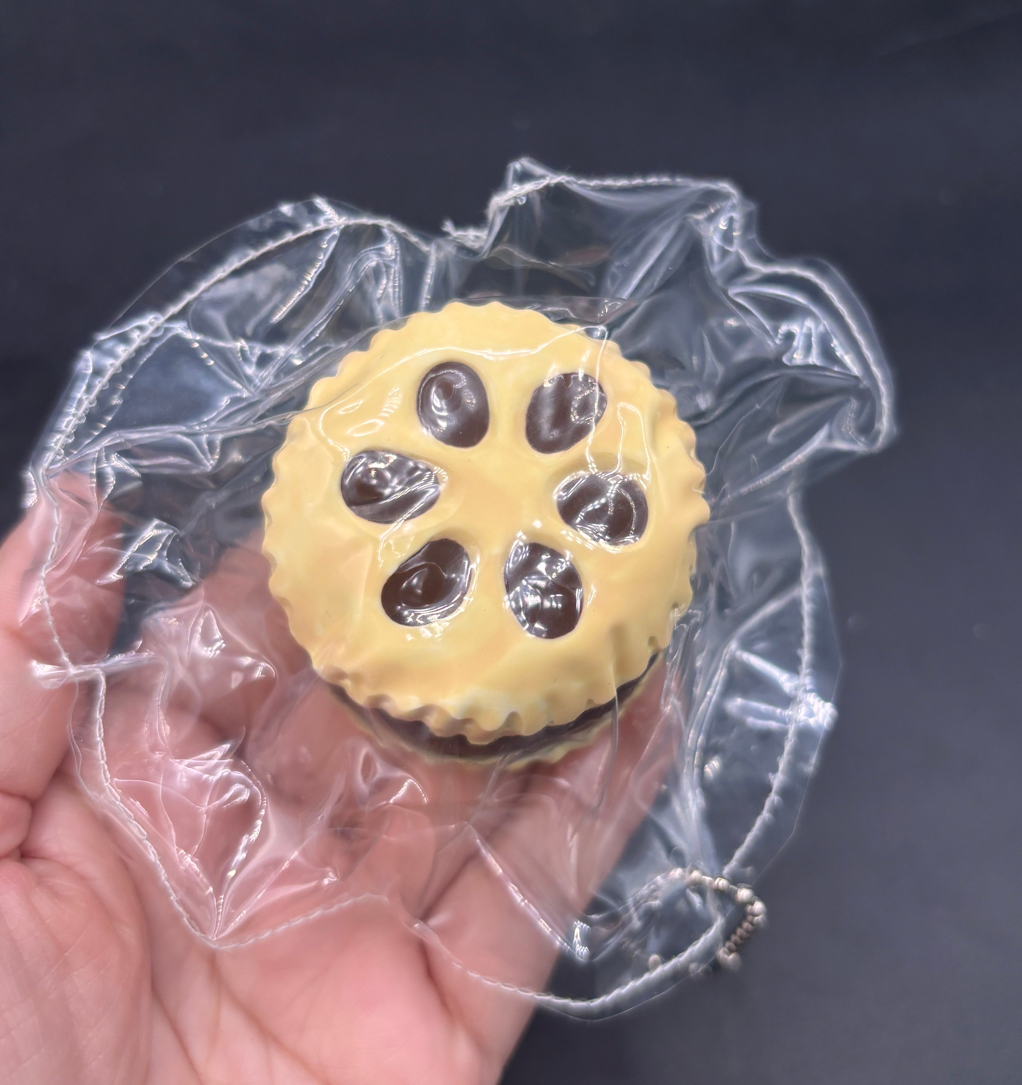 Chocolate biscuit small layered  taba squishy