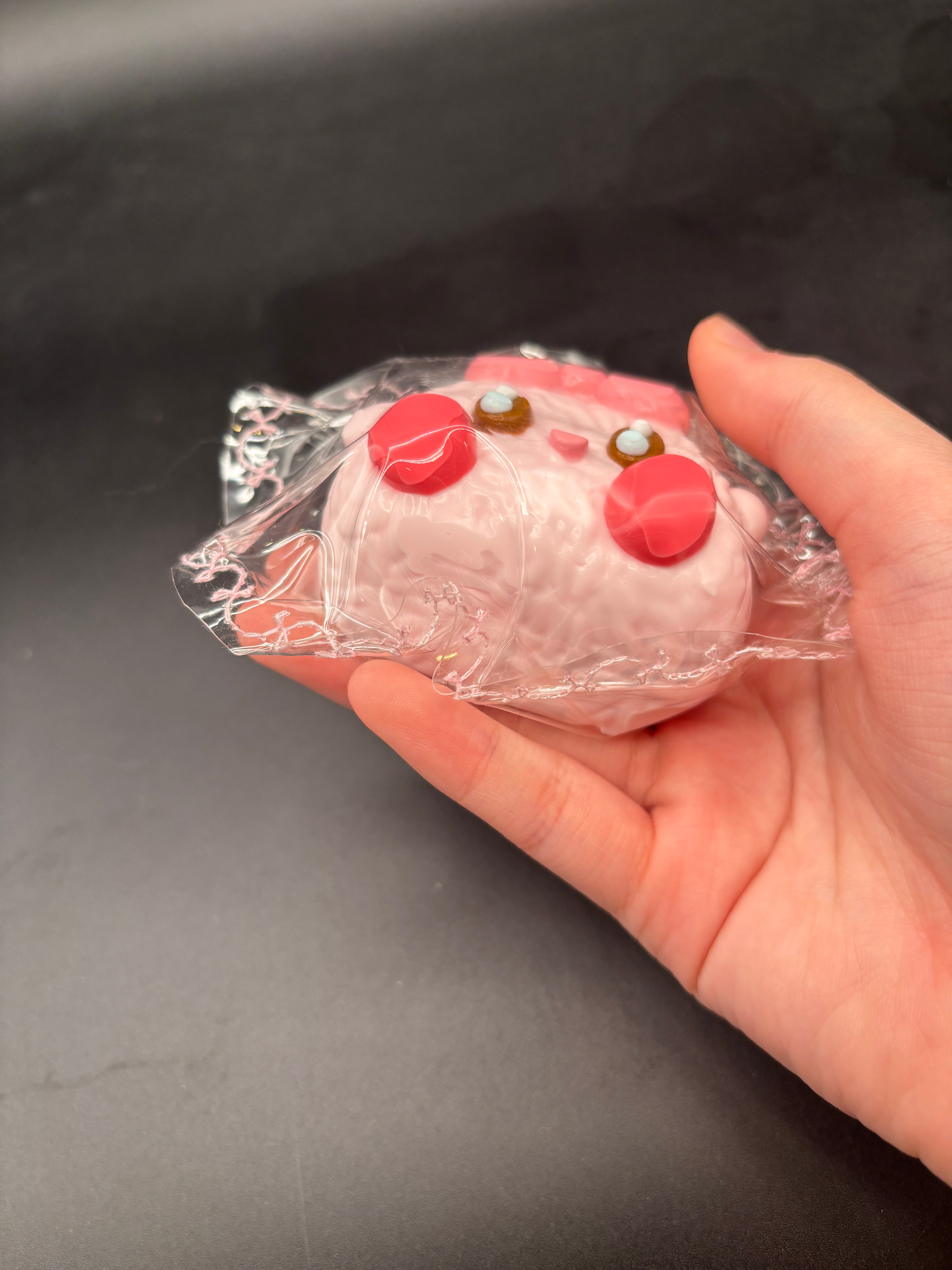 Cute small Kirby rice ball soft taba squishy