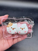 Pack of 2 melody and piano keychain soft taba squishy (random color choice)