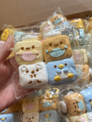 Pack of 4 cute small Sumikko Gurashi family Hawaiian rolls soft (2 designs to choose)