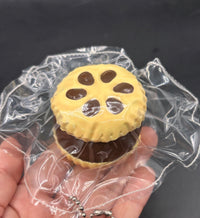 Chocolate biscuit small layered  taba squishy