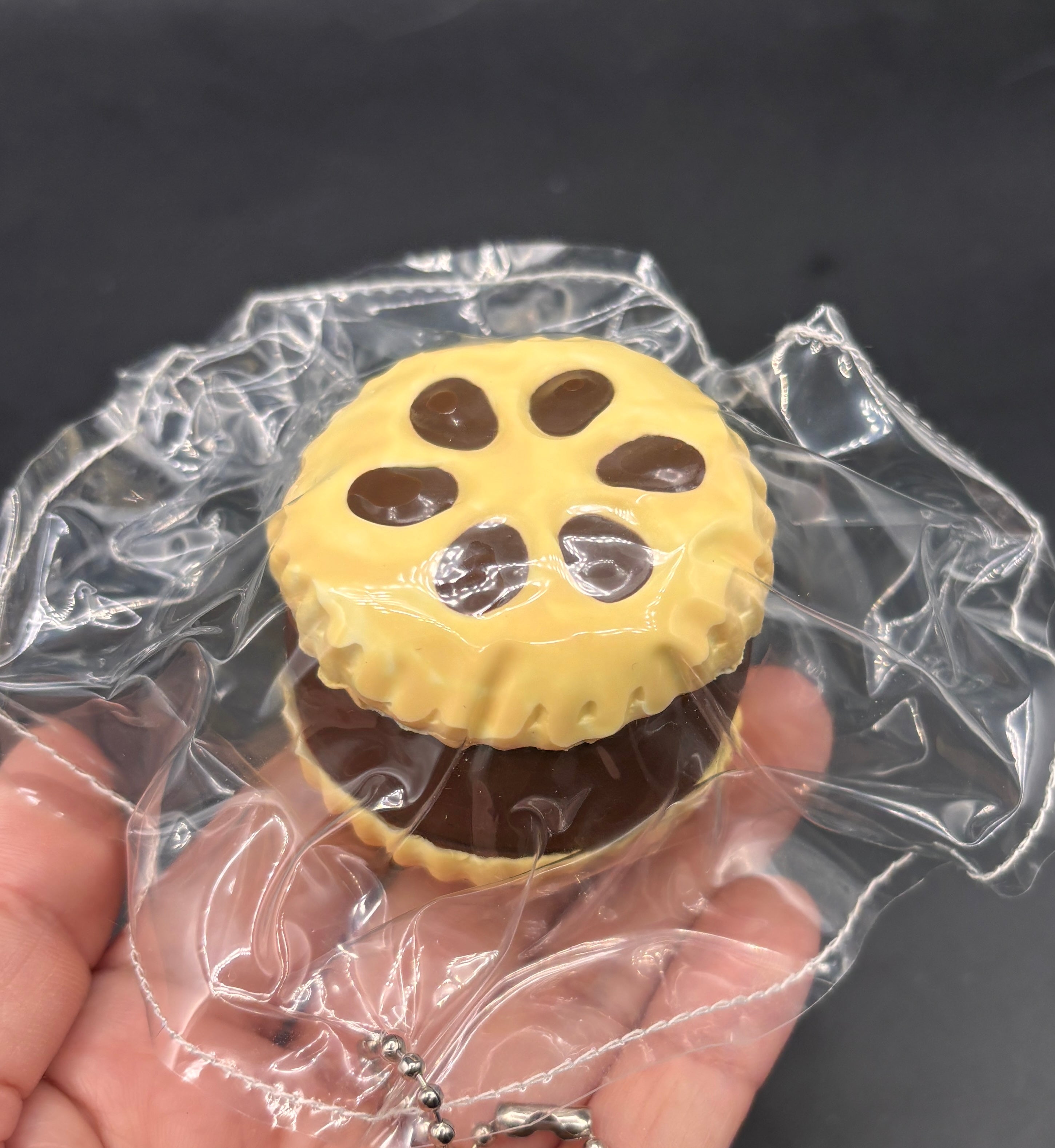 Chocolate biscuit small layered  taba squishy