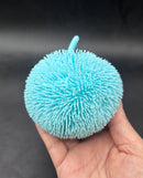 Large crunchy Lego fuzzy ball blue stressball