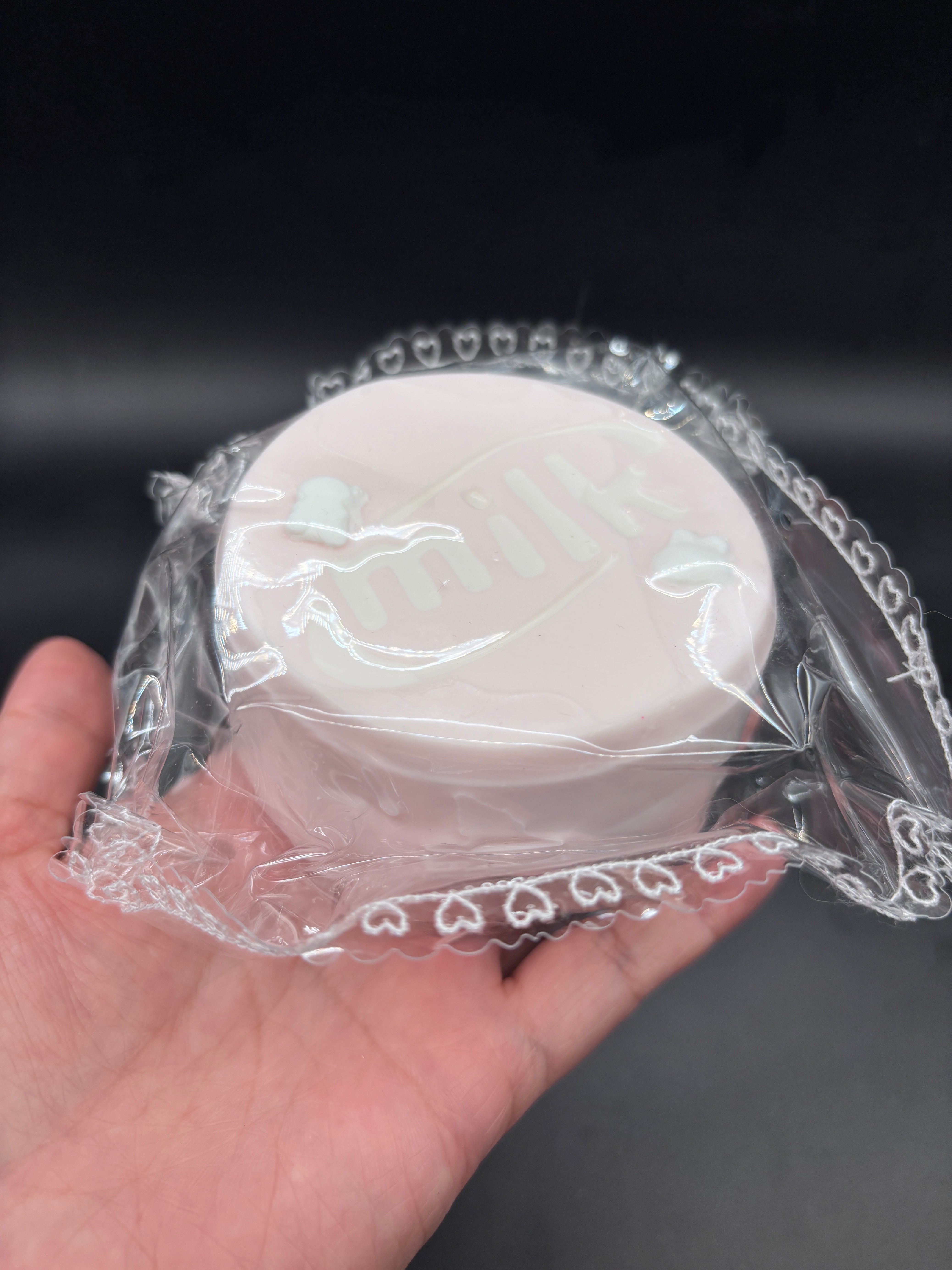 Frozen butter textured milk cake strawberry taba squishy