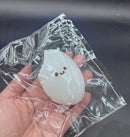 Small half clear single piece of rice pellet (slightly moldable)  taba squishy