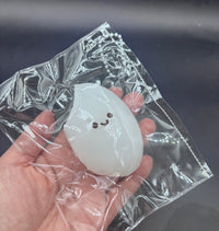 Small half clear single piece of rice pellet (slightly moldable)  taba squishy