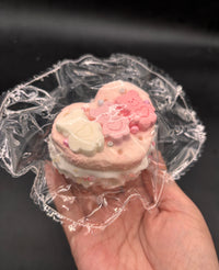 Frozen butter cute gummy bear heart macaron