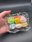 Pack of 6 mini Sumikko Gurashi family taba squishy cute Taba Squishy Toy
