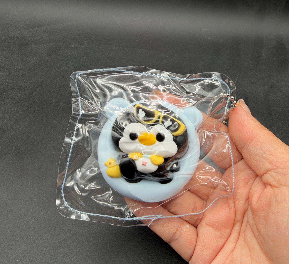 Small keychain penguin floaty taba
