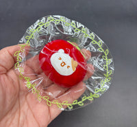 Cute mini hamster tomato keychain