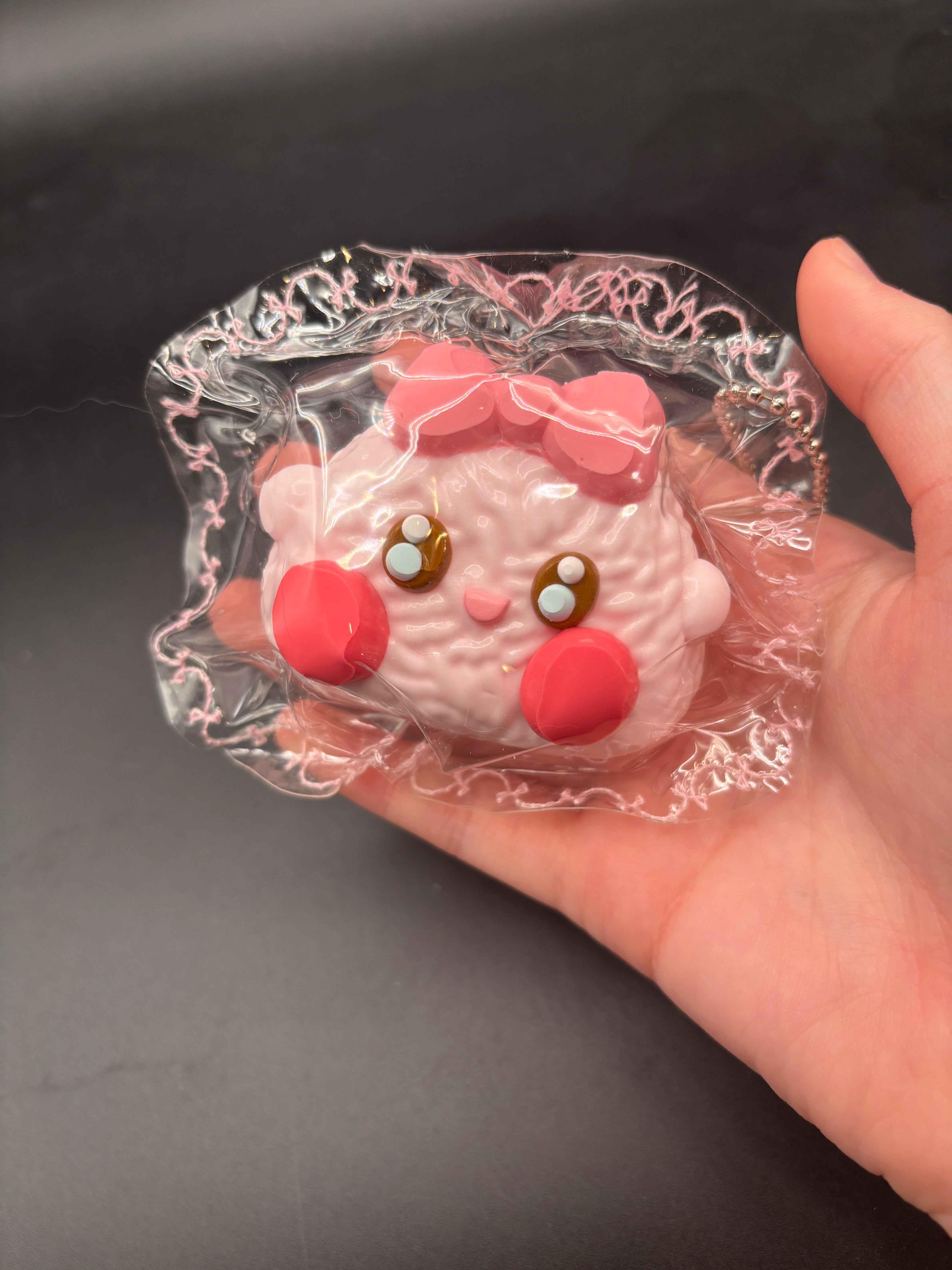 Cute small Kirby rice ball soft taba squishy