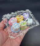Pack of 6 mini Taba pudding cute cartoon  taba squishy