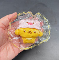Mini keychain cute pudding dog soft taba squishy