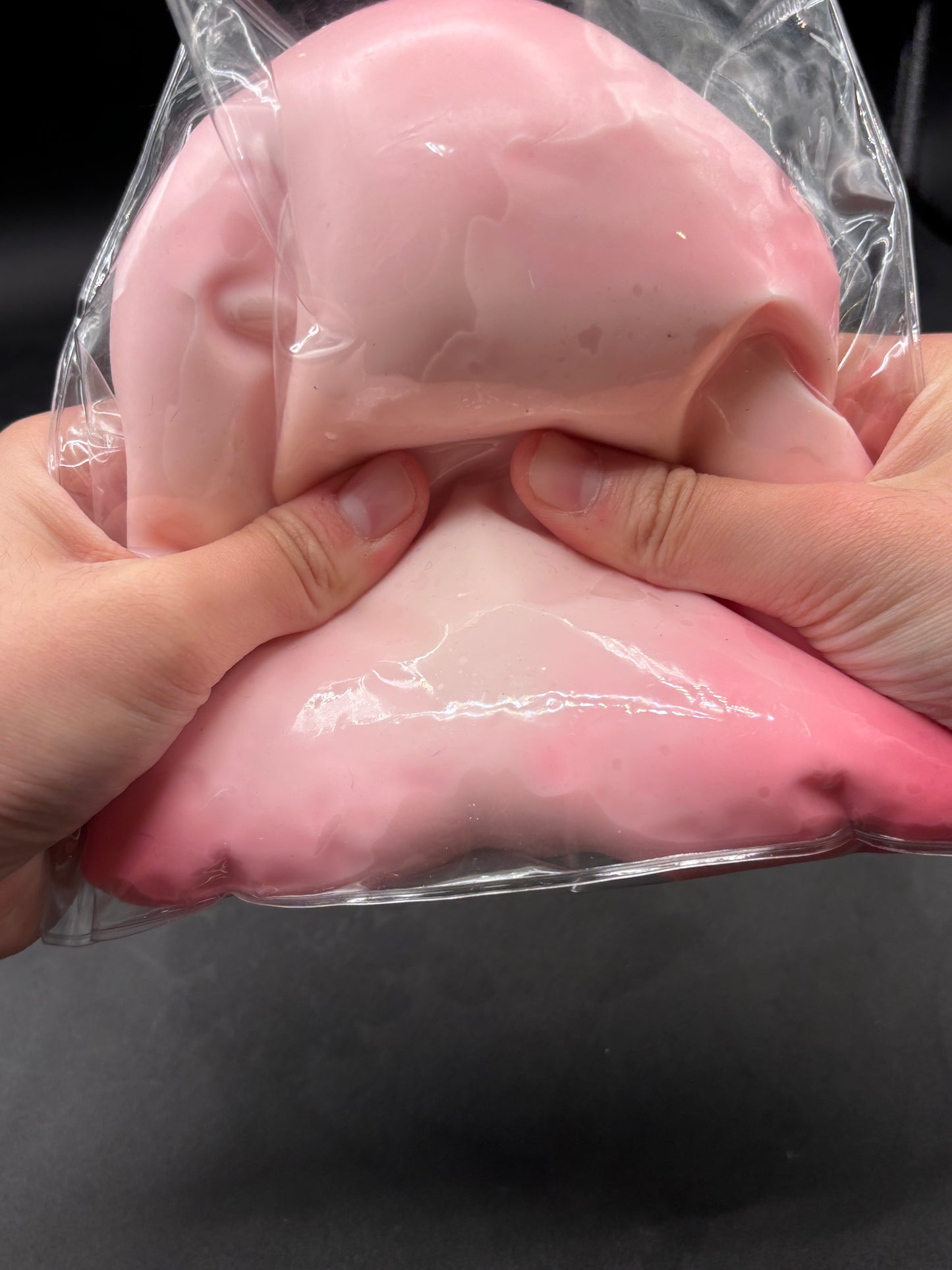 Super large soft moldable clay stressball pink