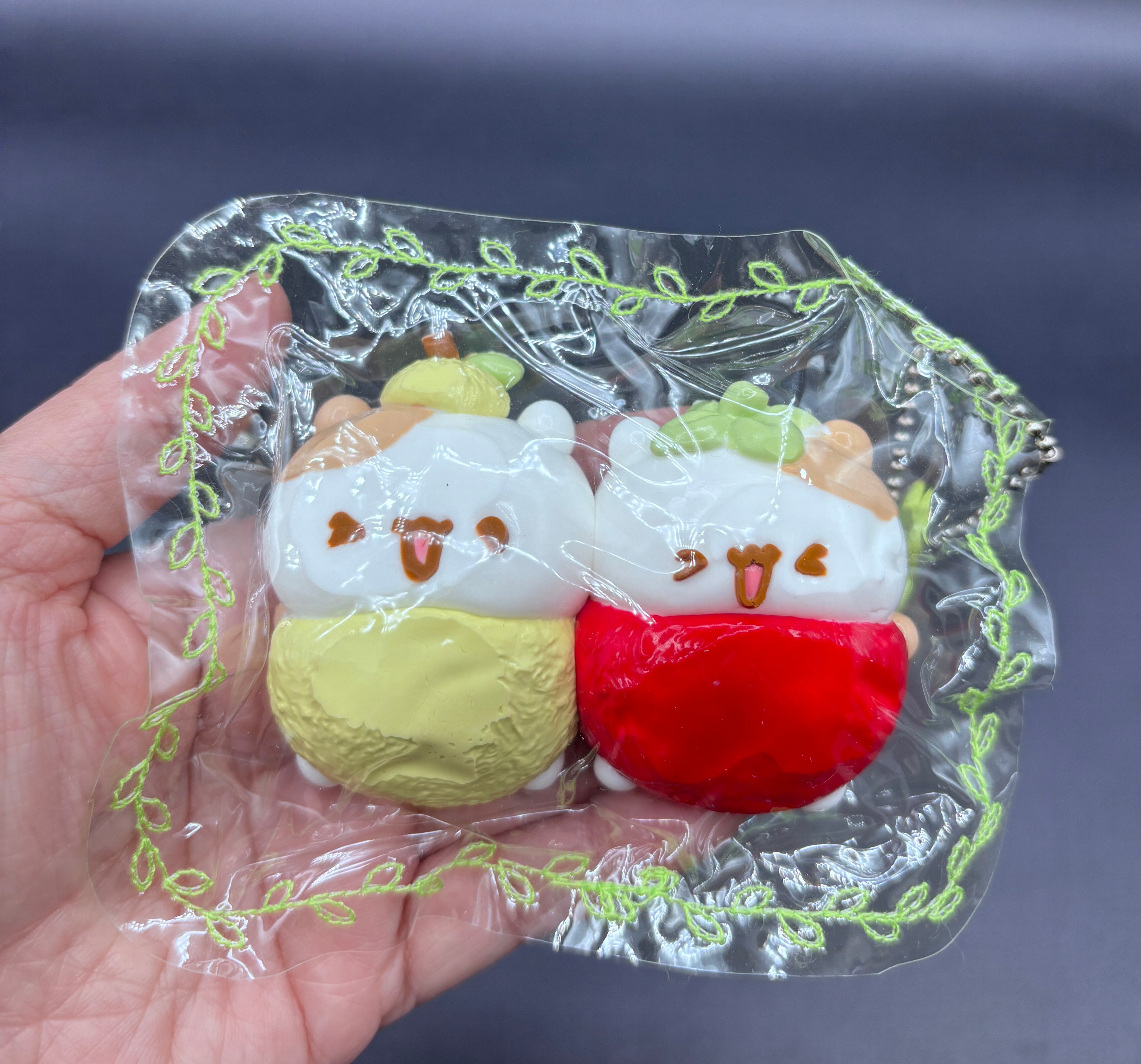 Cute  Taba keychain sleeping hamster soft  taba squishy