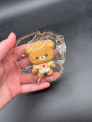 Mini keychain Rilakkuma and Korilakkuma detailed cute taba squishy(1pc)