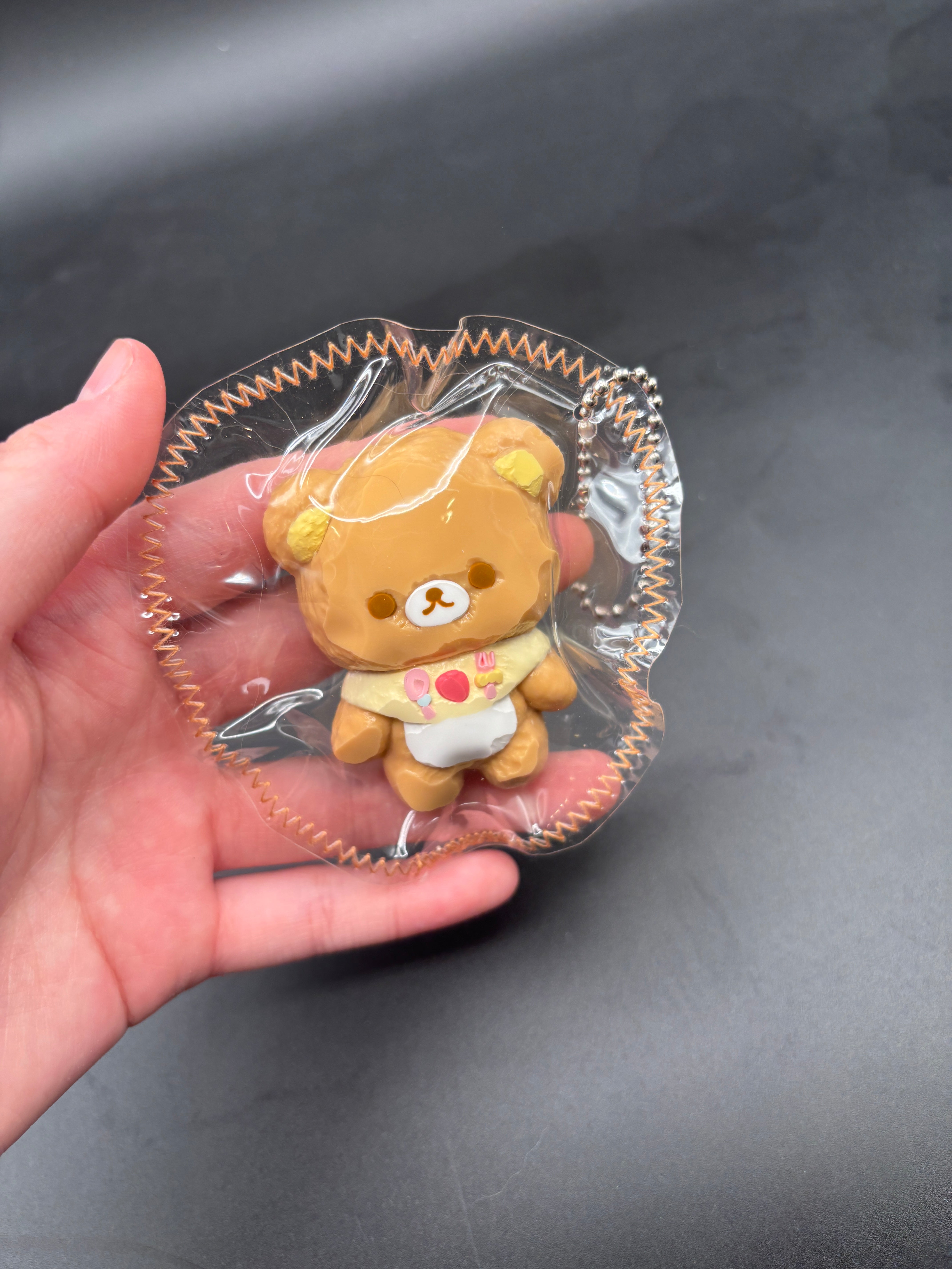 Mini keychain Rilakkuma and Korilakkuma detailed cute taba squishy(1pc)