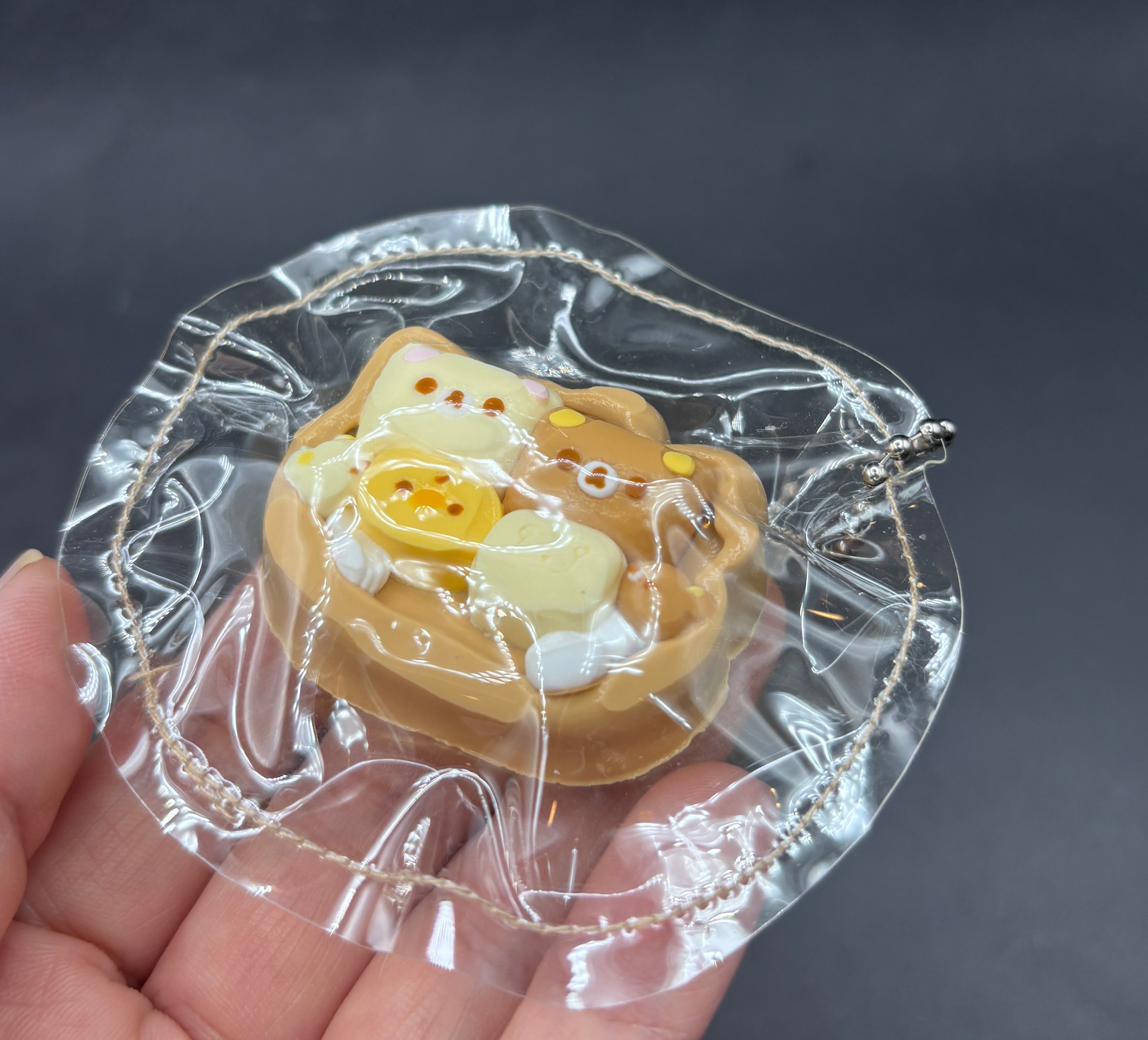 Kawaii mini keychain bear bento box taba