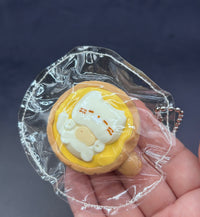 kitty catpurrcino mini keychain coffee soft  taba squishy