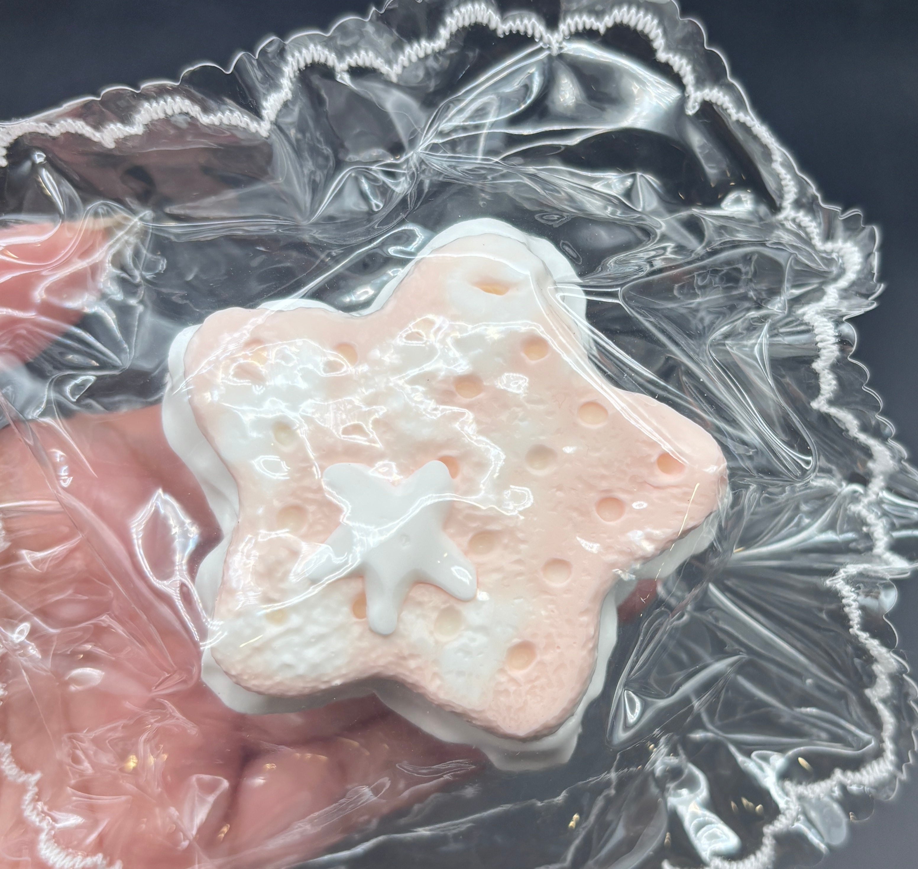 frozen butter textured star biscuit layer (read des!) Taba Squishy Toy