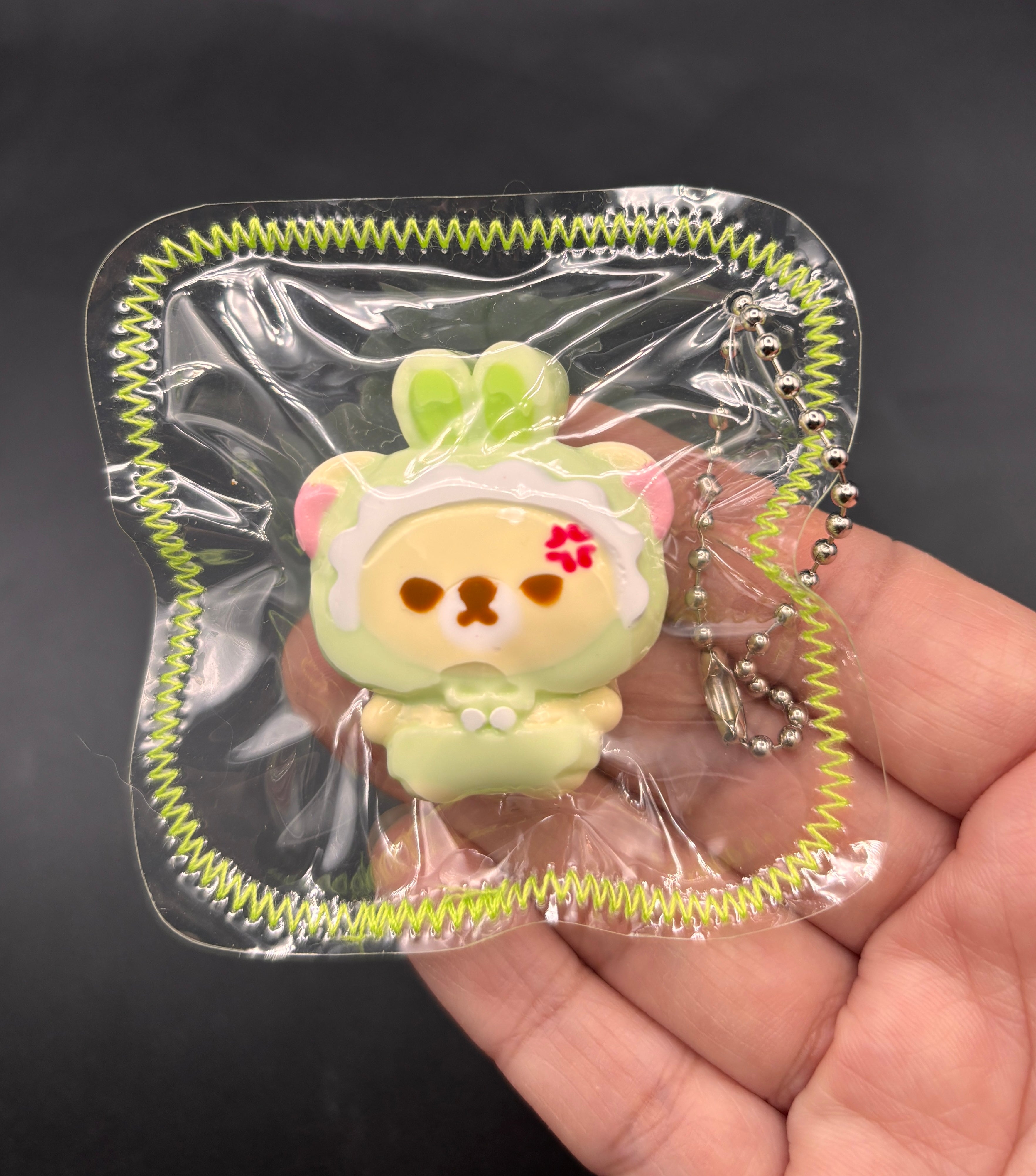 Cute baby bear a mini Taba keychain soft  taba squishy