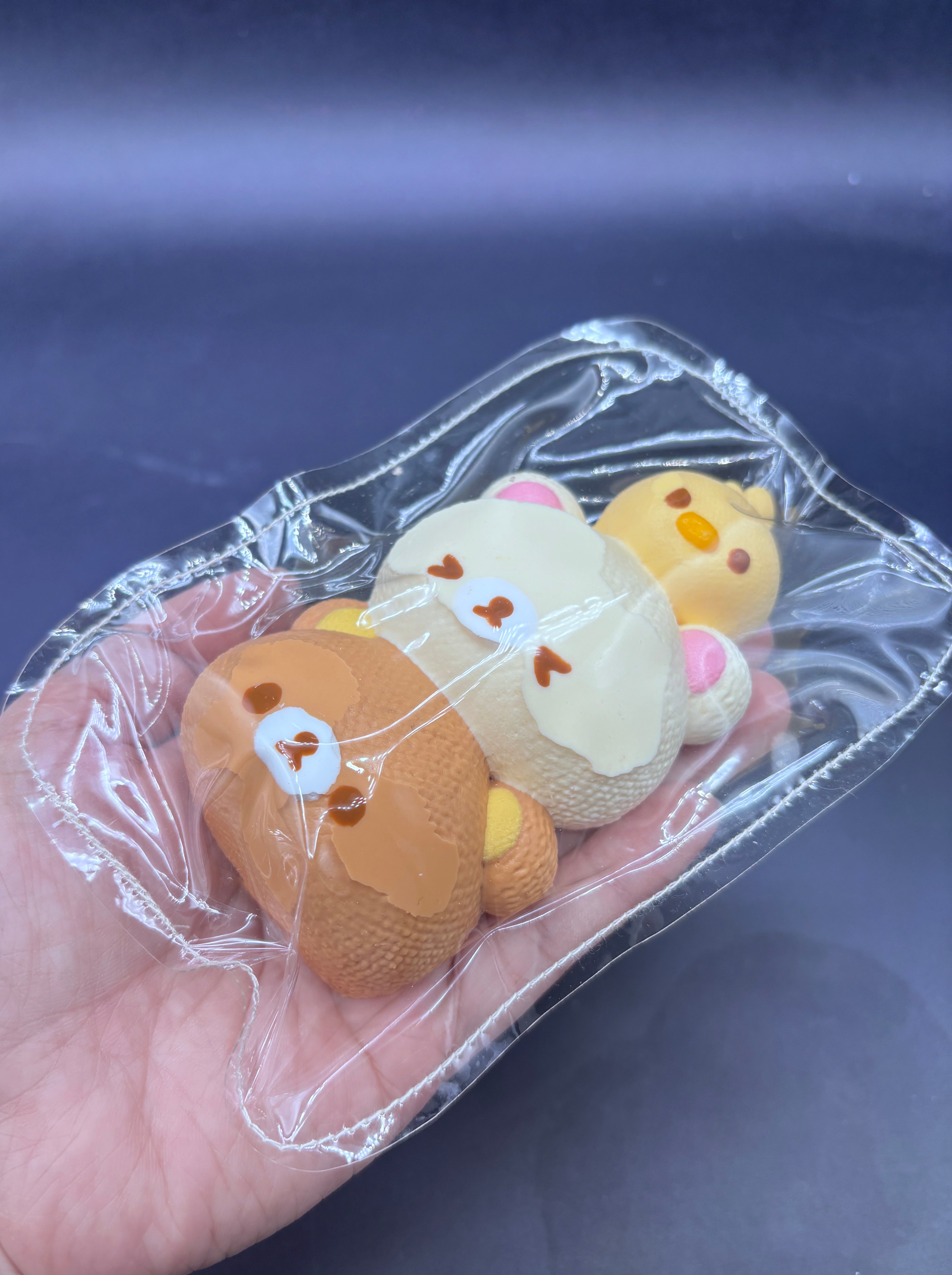 Cute stack of Rilakkuma taba soft squishy