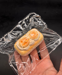 Cute small keychain food series- sponge cake biscuits