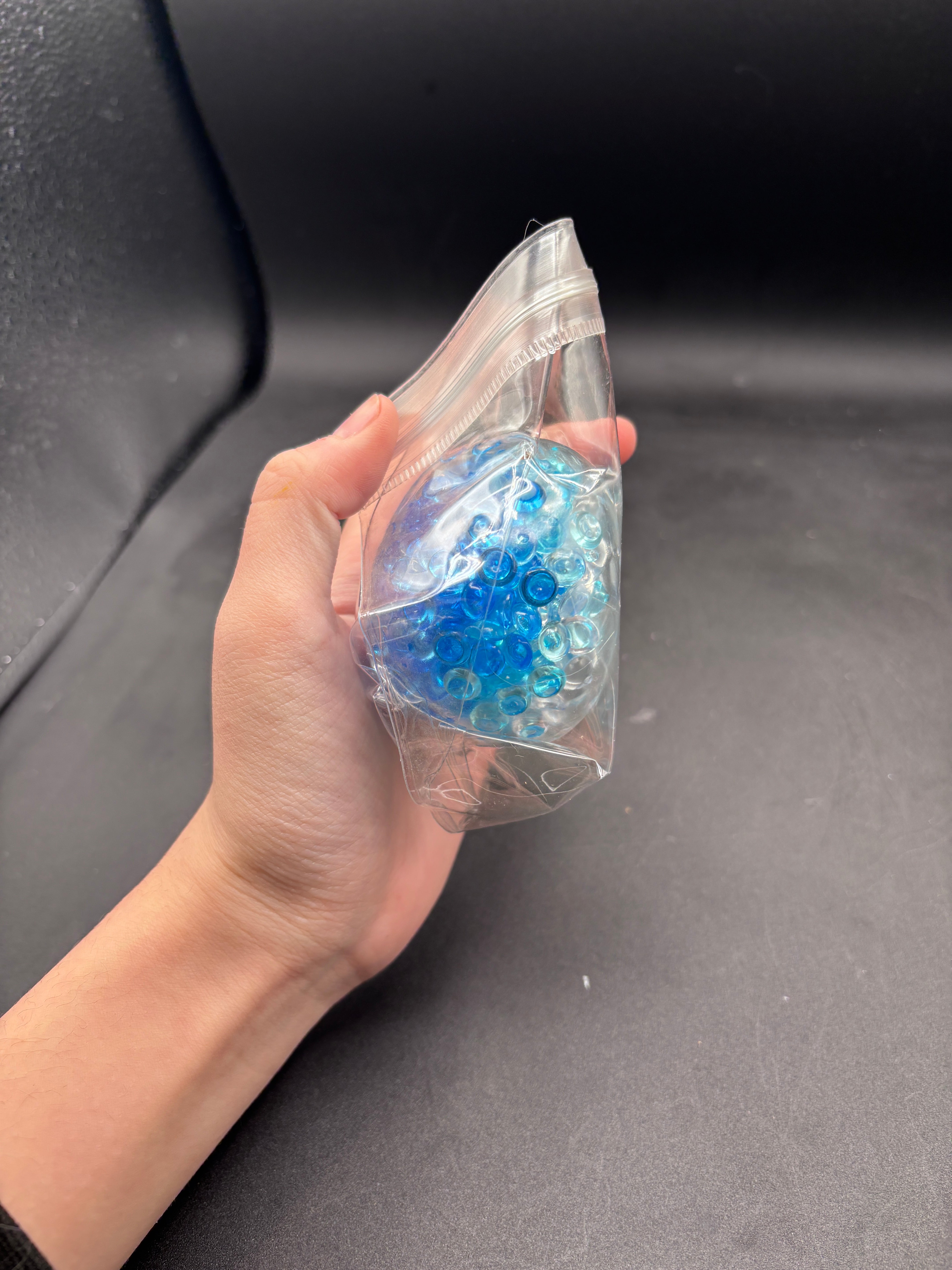 Crunchy fish bead ball blue ombre Stress Ball