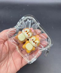 Mini keychain squirrel twins taba squishyt