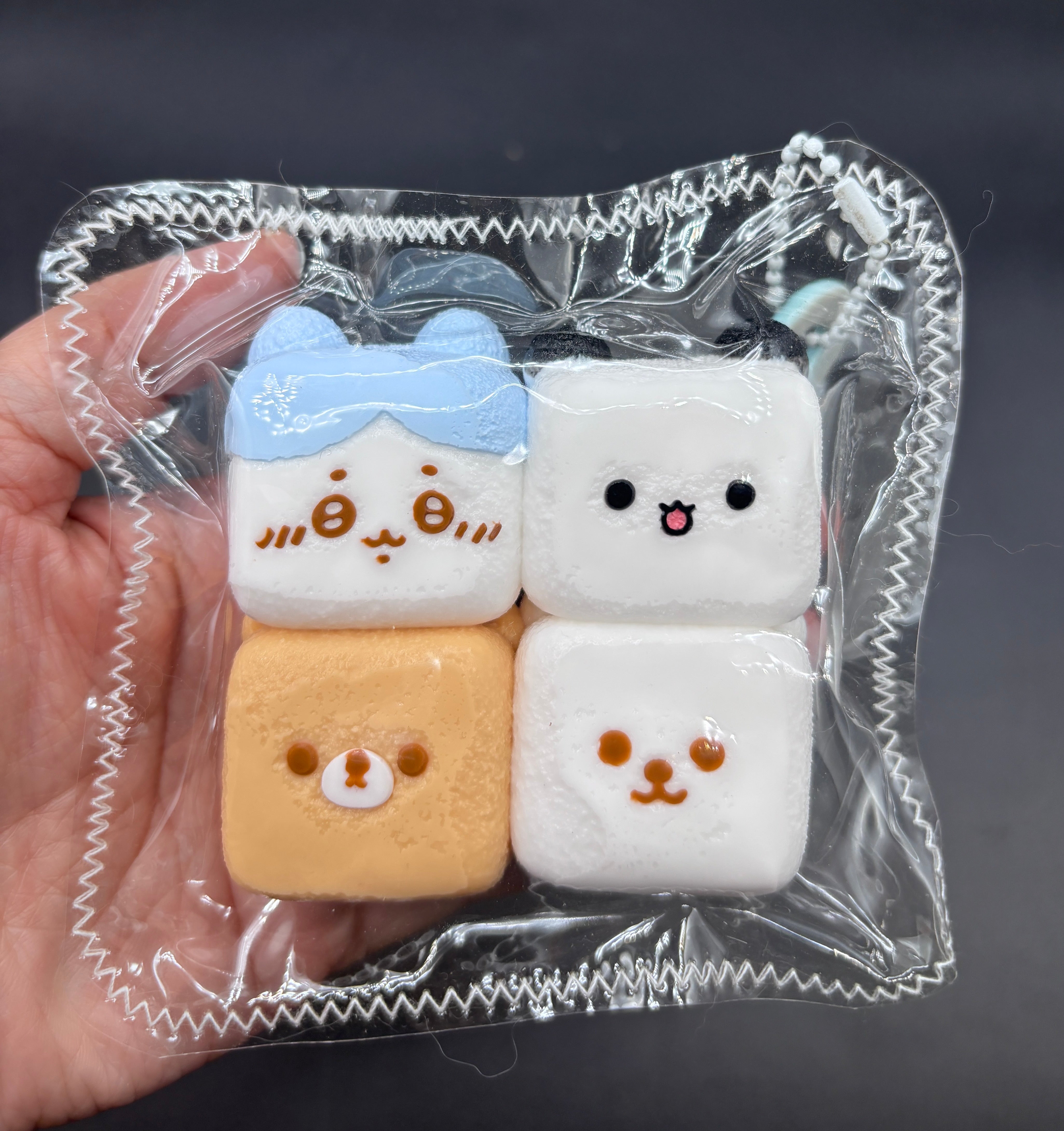 Pack of 4 marshmellow taba cartoons  taba squishy