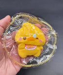 Mini keychain cute pudding duck soft taba squishy