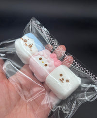 Pack of 3 hatchiware piano and joke bear Taba Squishy Toy