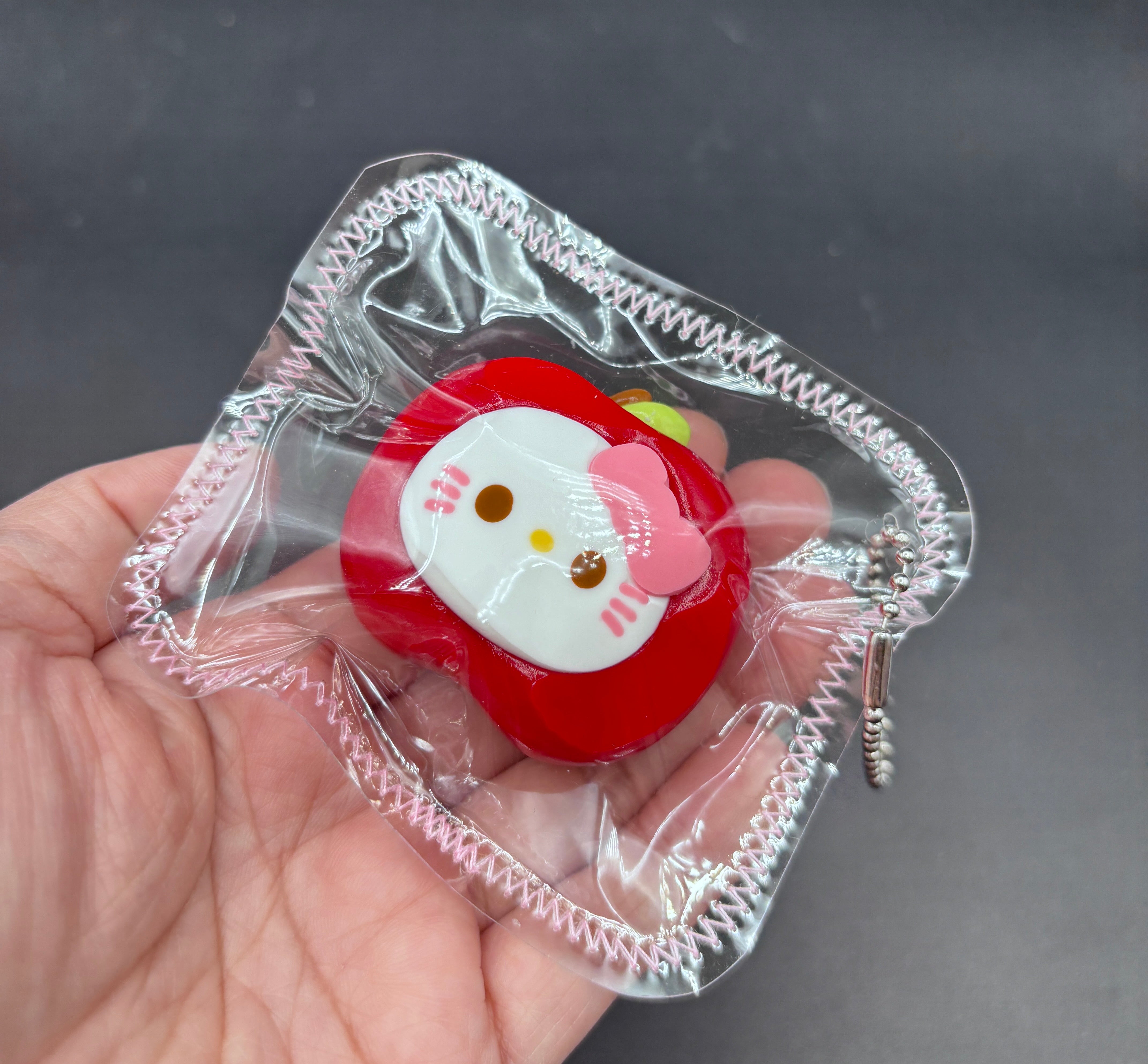 Cute mini kitty Apple keychain