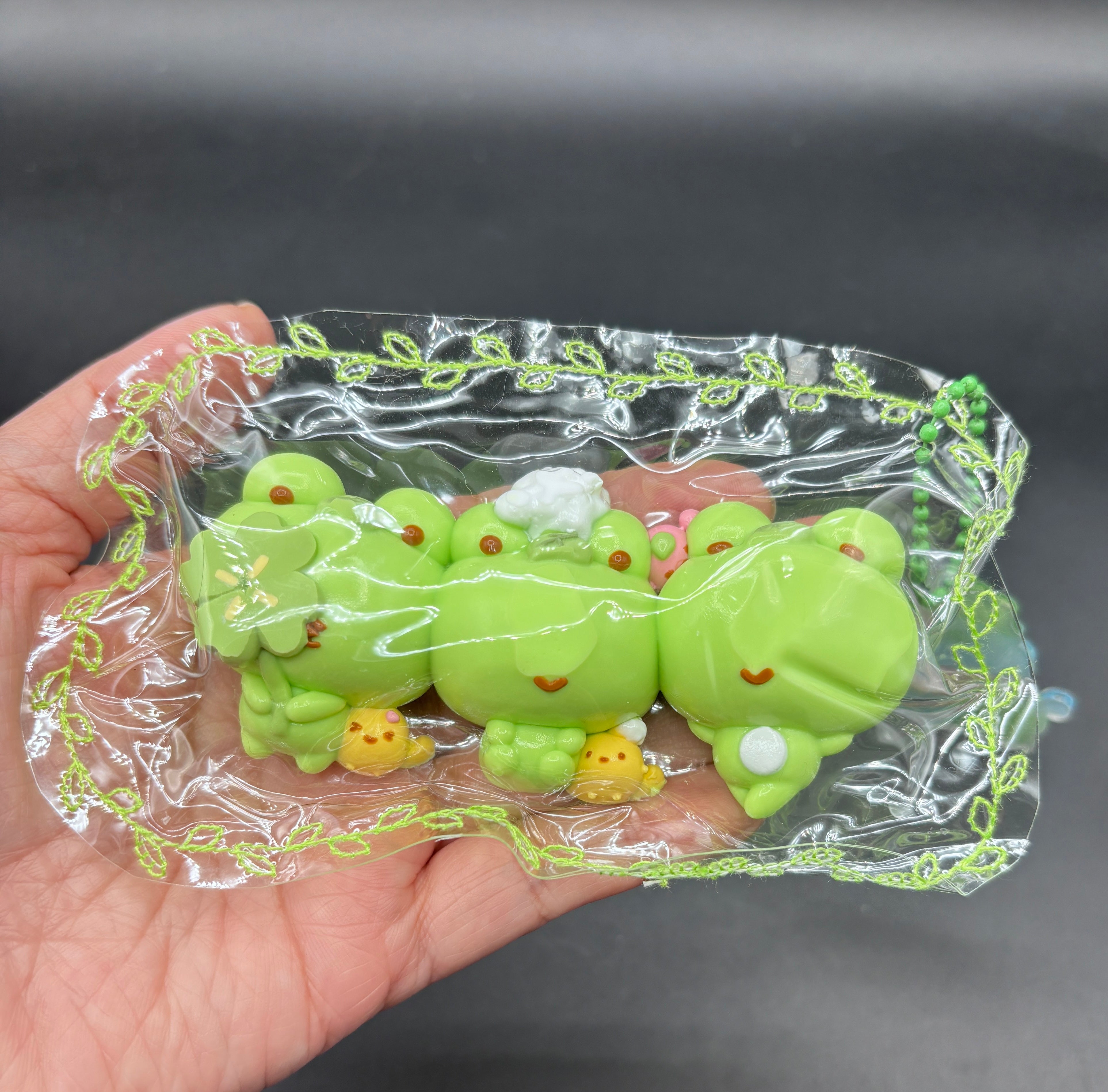 Pack of 3 cute mini frog taba squishies soft  taba squishy