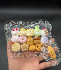 Mini keychain detailed pack of 15 jc pastries taba squishy