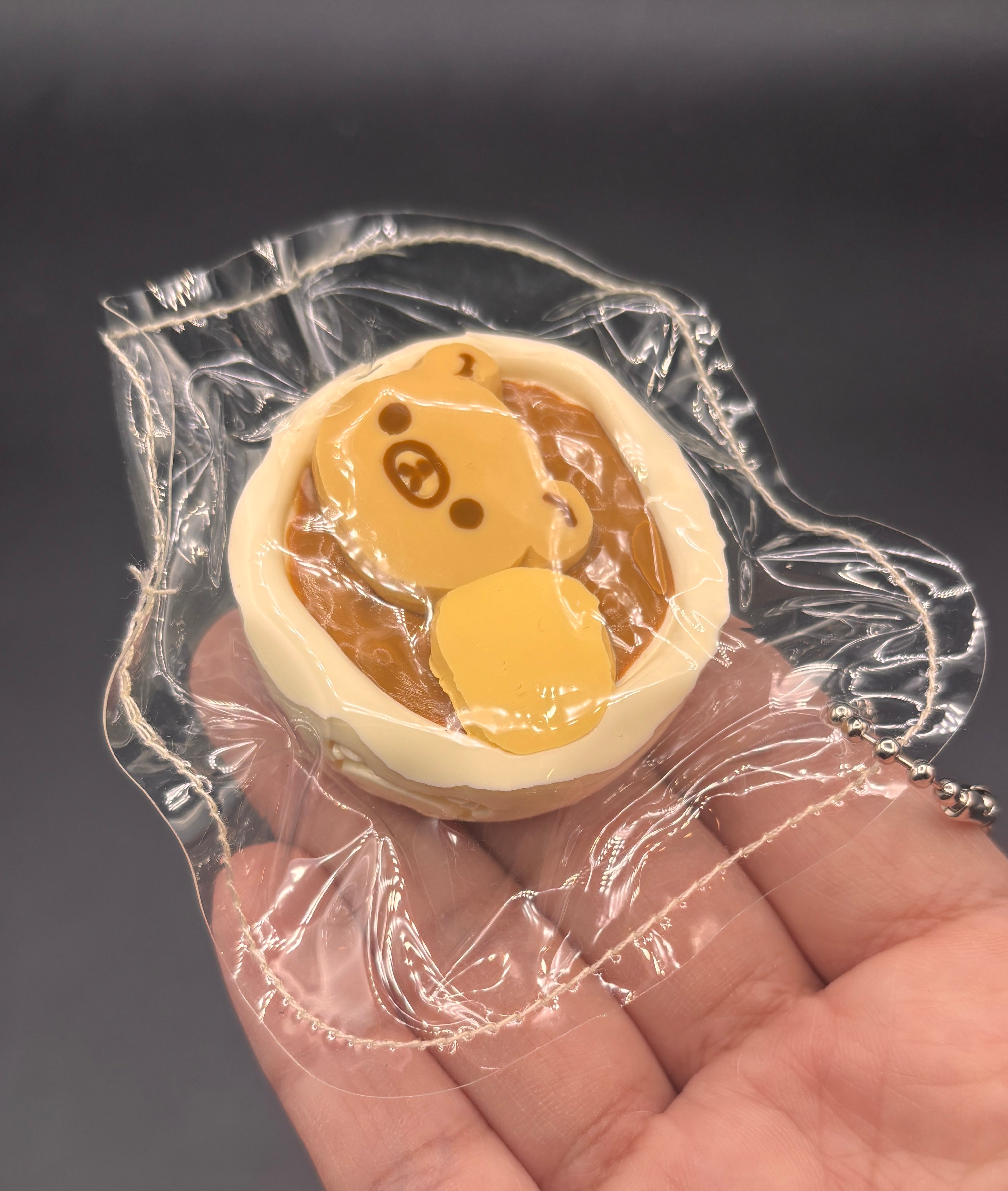 Mini keychain Rilakkuma rice bowl cute taba squishy