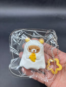 Rilakkuma ghost  taba squishy keychain
