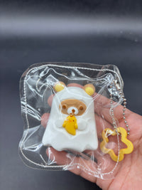 Rilakkuma ghost  taba squishy keychain