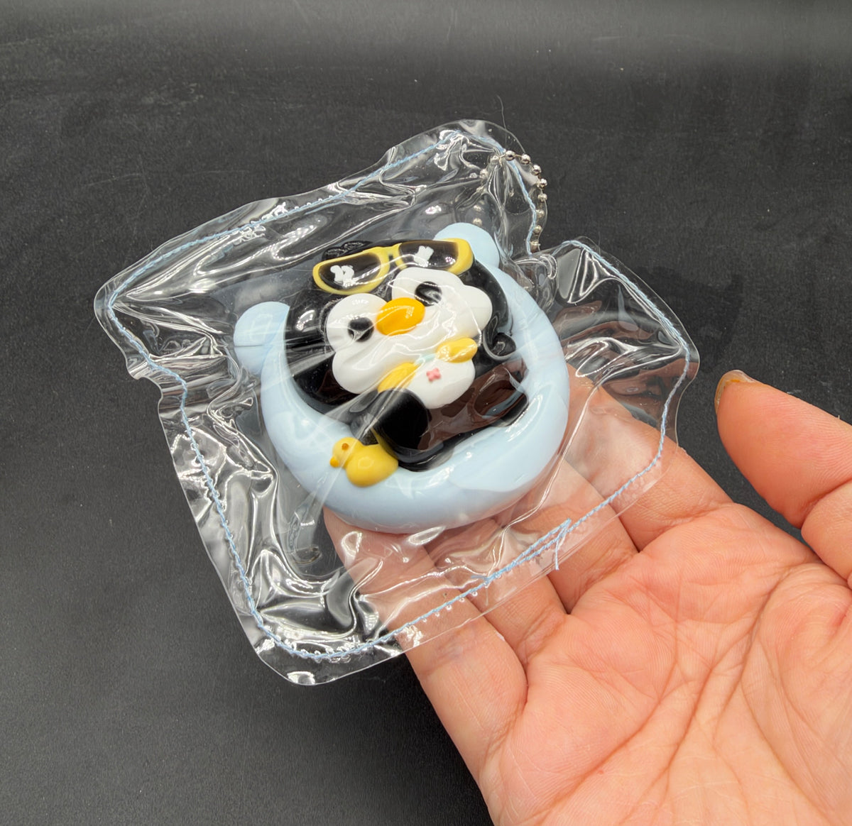 Small keychain penguin floaty taba