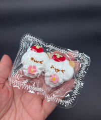 Cute mini keychain soft pack of 2 hamster twins taba squishy