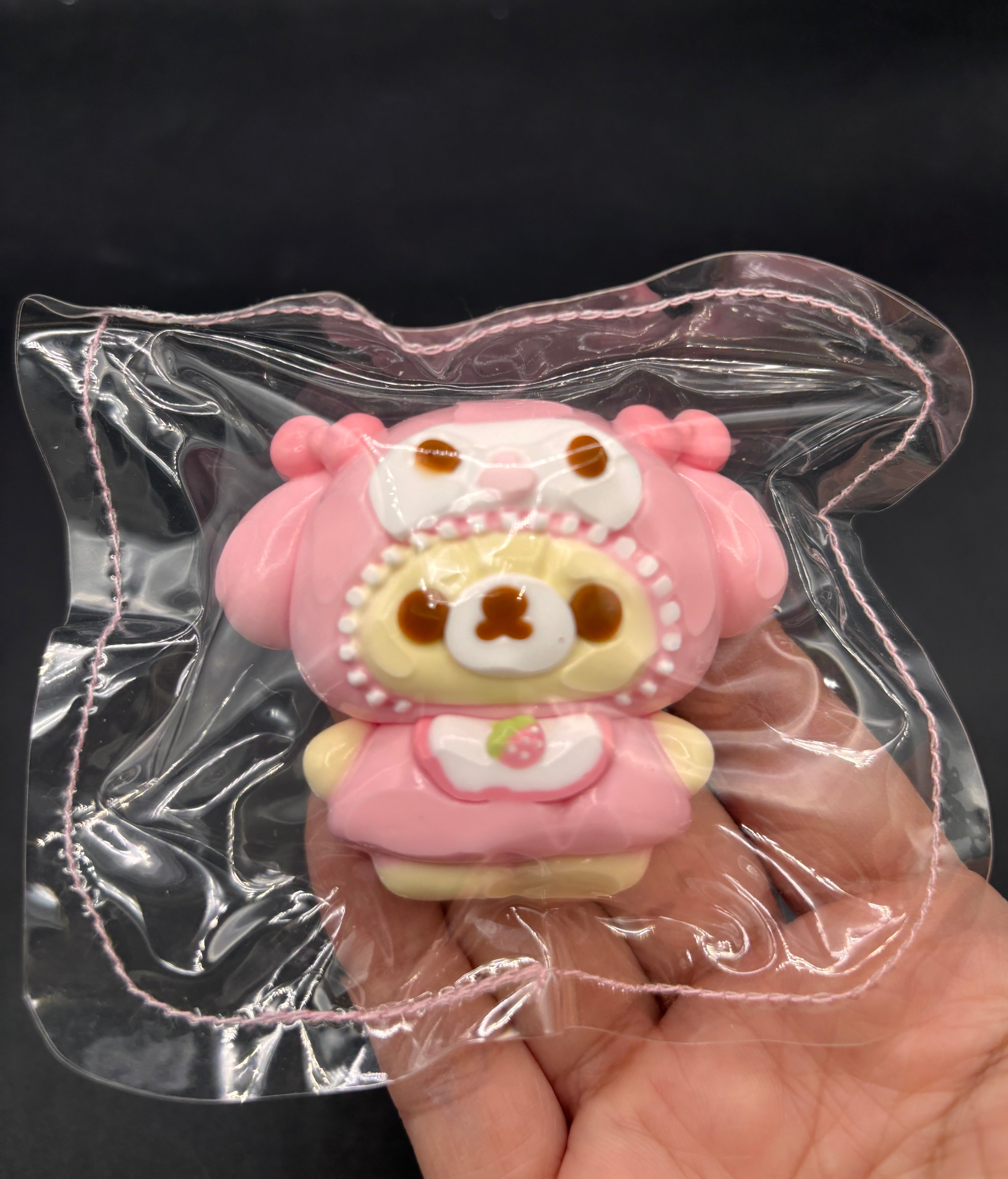 Small rilaxmelody soft taba cute (flocked or unflocked) taba squishy