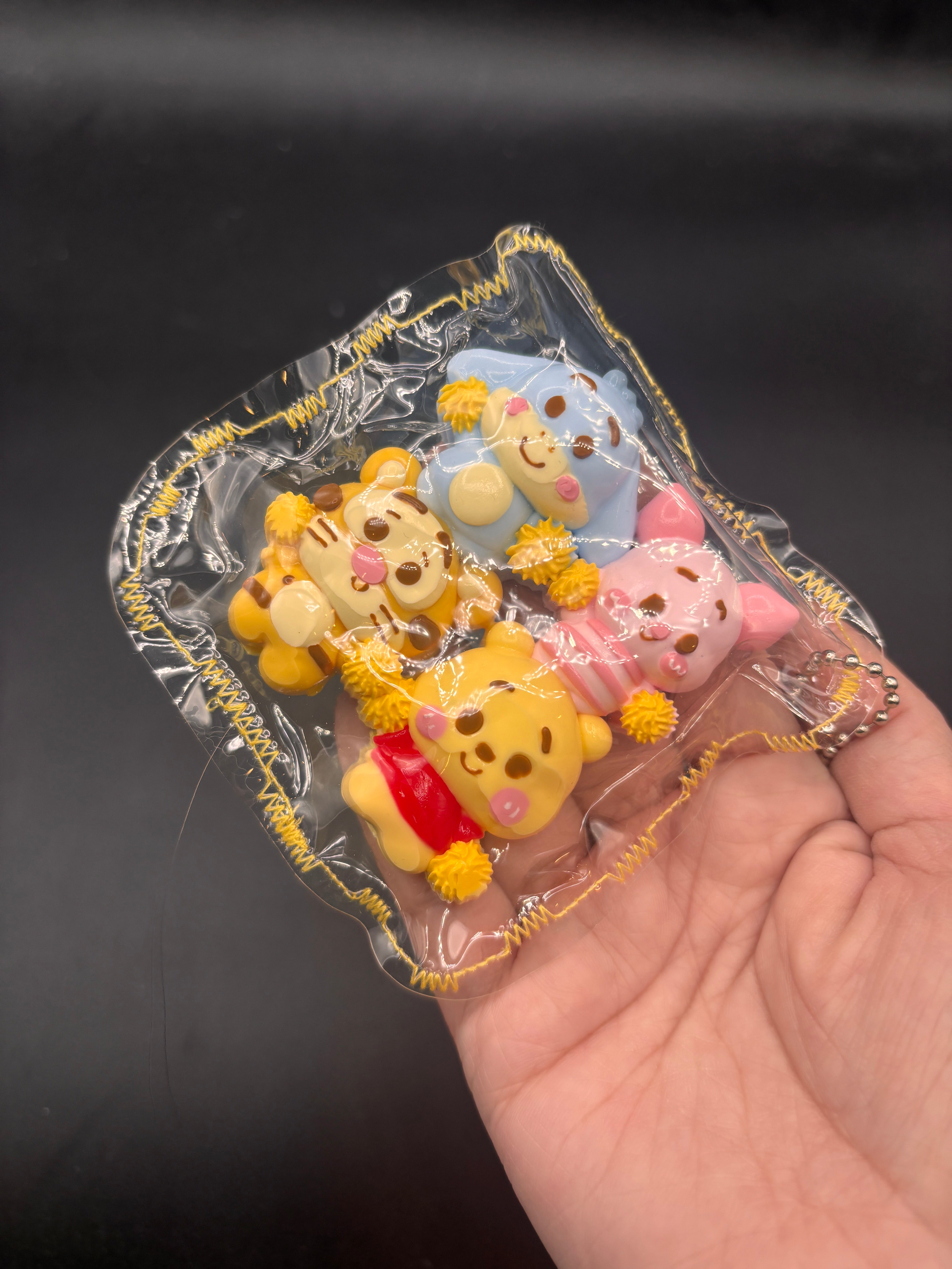 Pack of 4 Honey bear family mini taba squishy cute