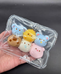 Pack of 6  adorable animals  taba squishy
