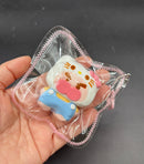 Small kitty hoodie keychain taba squishy