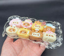 Pack of 8 super detailed cute soft mini Taba squishy