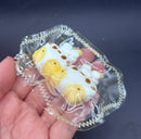 Pack of 2 mini keychain kitty twins Taba squishy toy