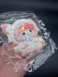 Detailed super cute kitty in a pink winter jacket soft  taba squishy