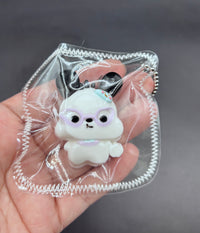Cute mini puppy keychain taba squishy (choose)