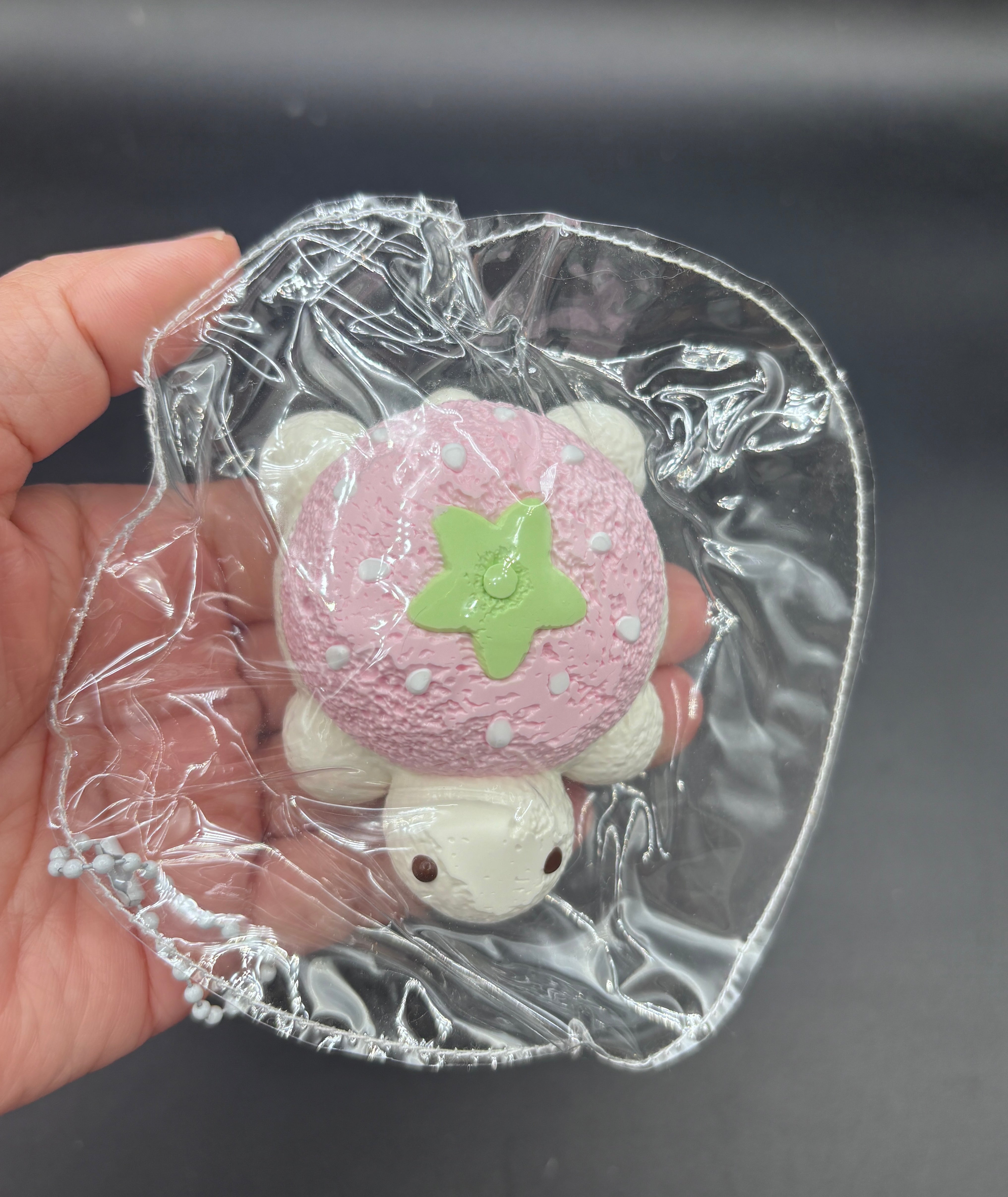 Cutest strawberry turtle taba small  taba squishy