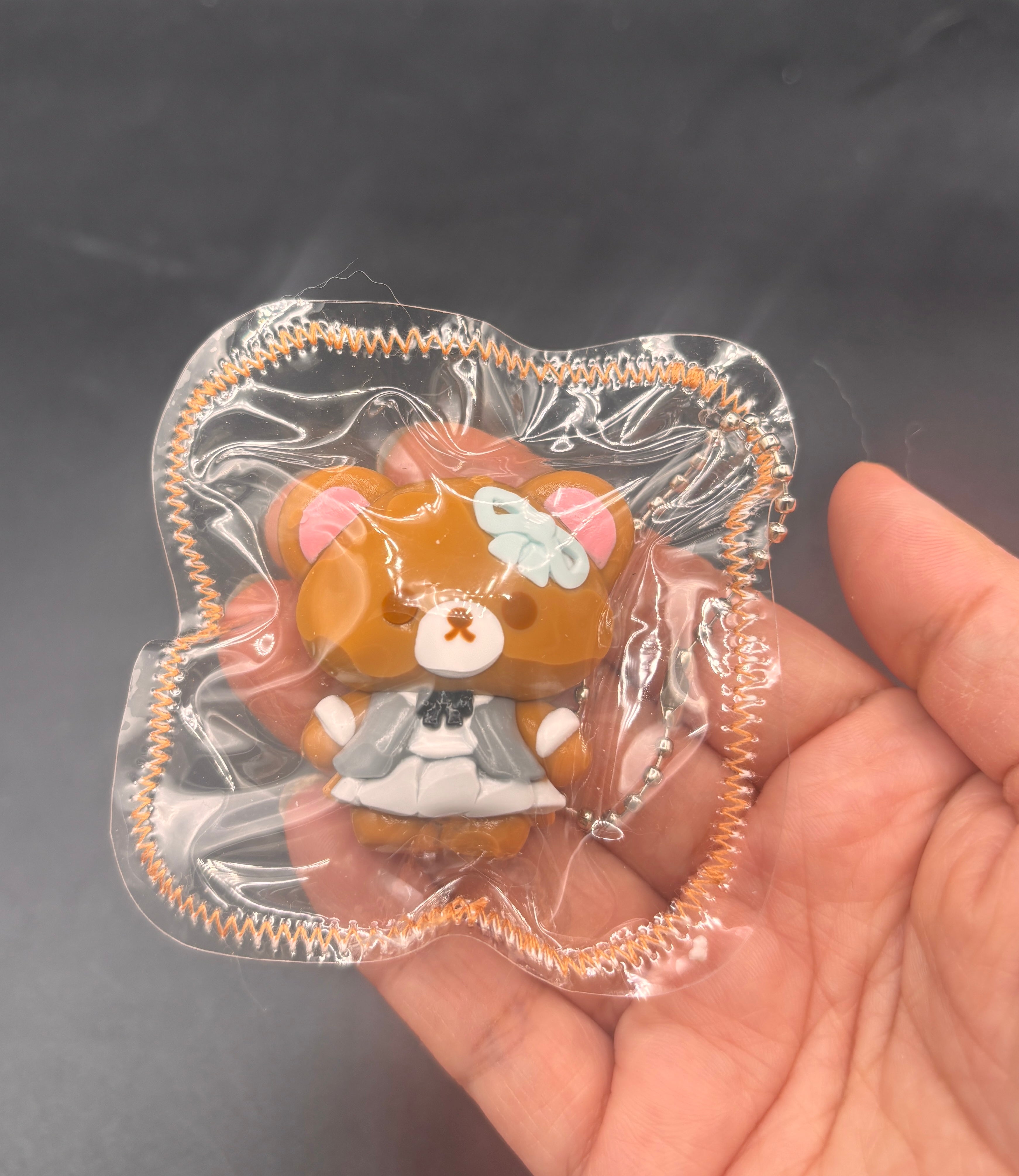Cute mini rilakkuma keychain taba squishy